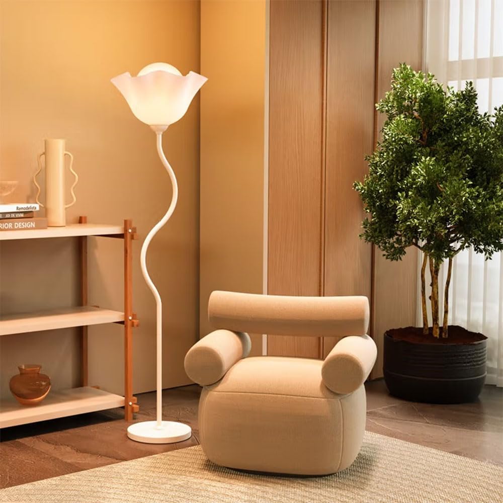 スタンドランプ ホワイトシェード スタンドライト 長方形 ホワイト